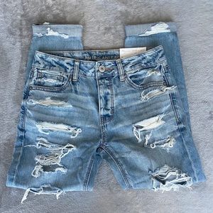 American Eagle Ripped Jeans (Light Blue - TomGirl)